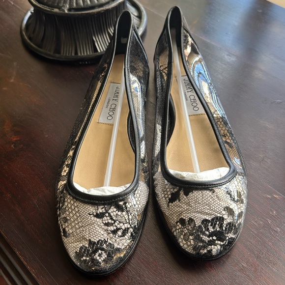 Authentic Jimmy Choo ballerina floral flats - Picture 1 of 10